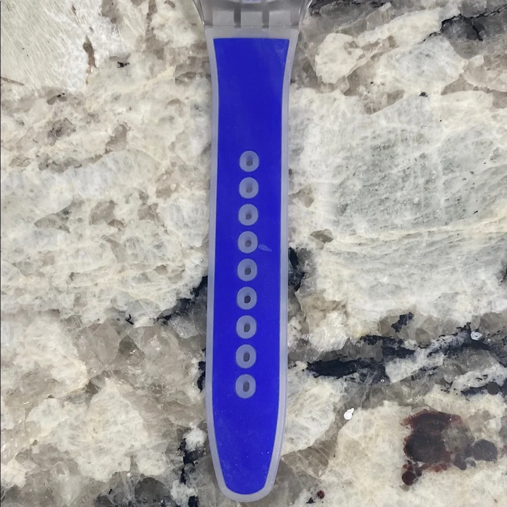 Swatch Blue and Gray Wearable Watch - Picture 3 of 5